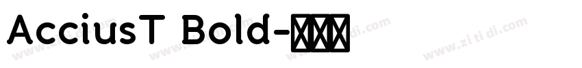 AcciusT Bold字体转换